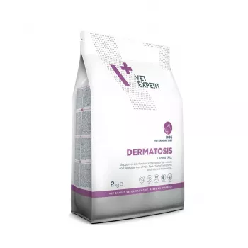 Trockenfutter für Hunde VETEXPERT Veterinary Diet Dermatosis Lamb & Krill, 2 kg, ausgewachsene Hunde, Protein 24%, Fett 17%
