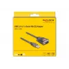 DeLOCK 61400 Kabeladapter USB A RS-232 Schwarz