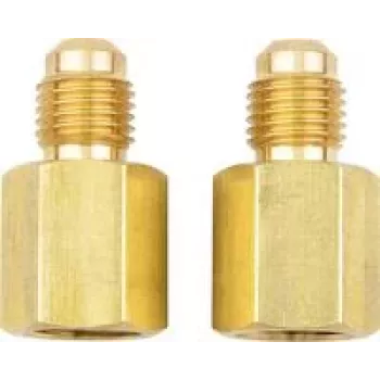 Adapter testo 0554 3113 für Kältemittelschläuche — 1/4 Zoll auf 5/16 Zoll SAE und 7/16 Zoll auf 1/2 Zoll UNF