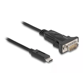 DeLOCK Adapter USB Type-C zu RS-232 D-Sub 9-polig Stecker 0,25 m