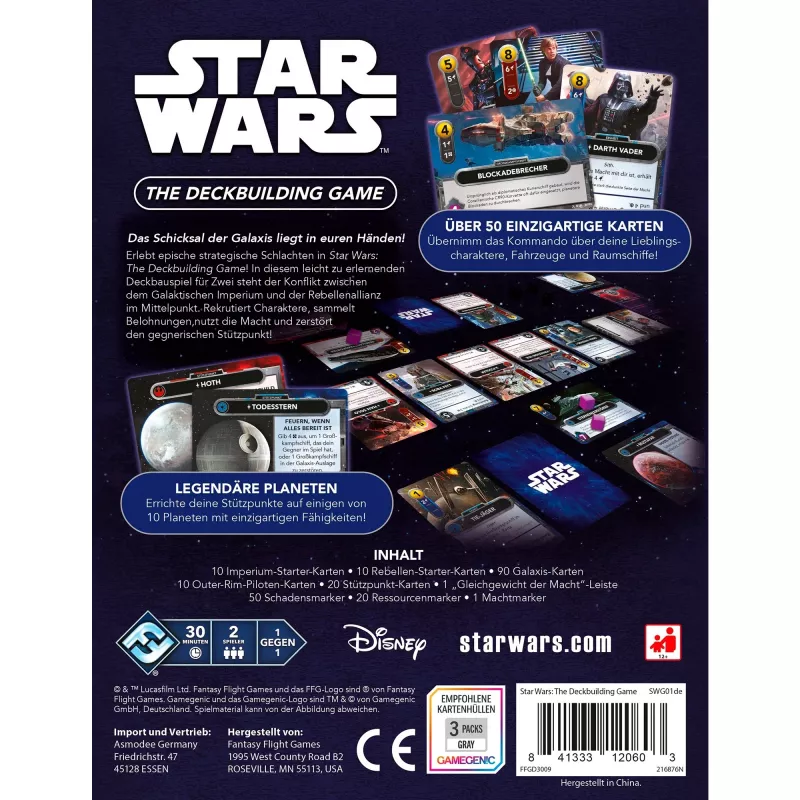 Star Wars: Das Deckbuilding-Spiel, Kartenspiel