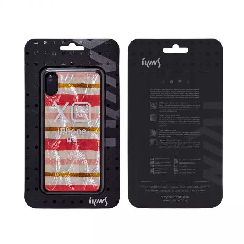 Handyhülle iKins für iPhone XS Max — schwarz, Shortcake-Design