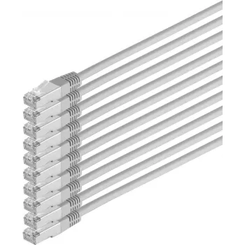 Netzwerkkabel ShiverPeaks 75711-H-SET10 CAT6 S/FTP PIMF, 4-paarig, Folien- und Geflechtschirmung