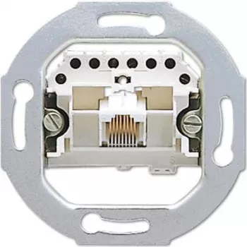 JUNG UAE 8 UPO RJ-45 Silver Steckdosen-Einsatz (UAE8UPO)
