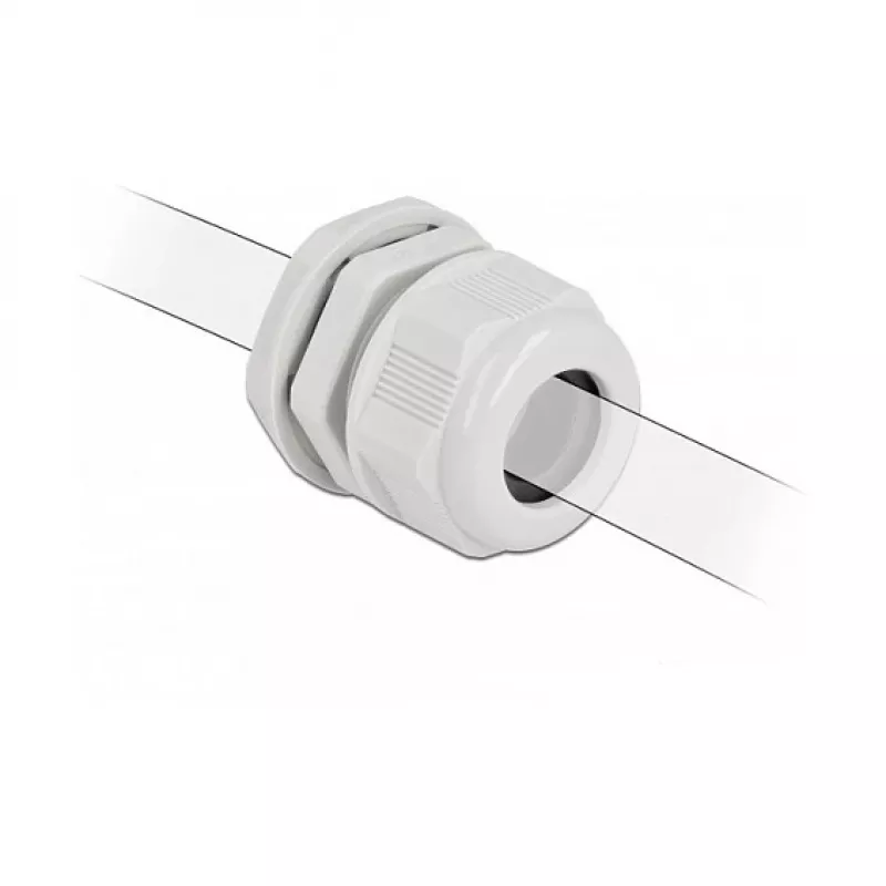 Kabelverschraubung DeLOCK 60368 Grau Kunststoff 2 Stk.