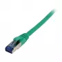 Patchkabel RJ45 - CAT6A 500 MHz - 0,15 m - grün - S-STP(S/FTP) - TPE/LSZH(Superflex) - AWG26 - Syner