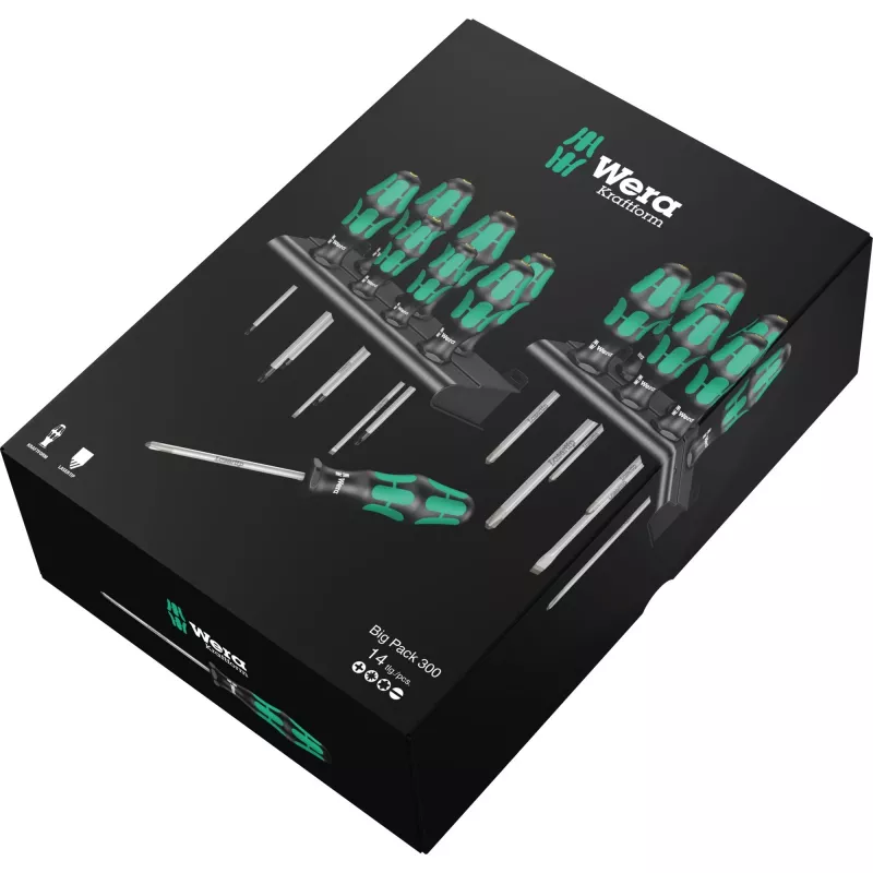 Wera Big Pack 300 Set Einweg-Schraubendreher
