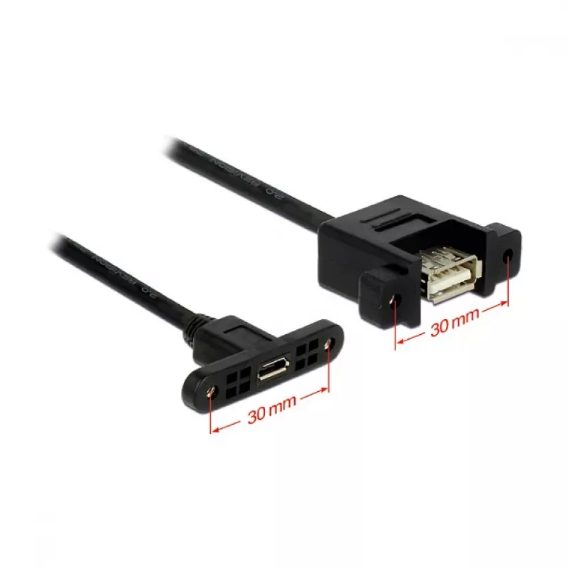 USB-Kabel DeLOCK 1 m USB2.0 Micro-B/USB2.0-A