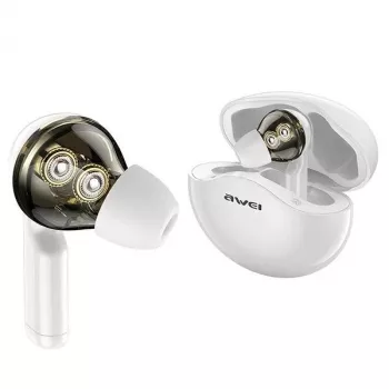 Kopfhörer Awei AWEI T12TWS Bluetooth Sport-Kopfhörer weiß