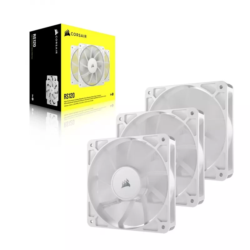 Corsair RS120 Lüfter 12 cm Weiß 420-2100 U/min 0,2-4,15 mmH2O