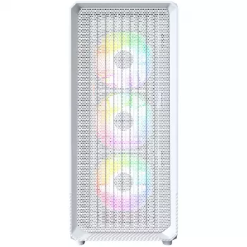 PC-Gehäuse Montech X5 Midi Tower Weiß ATX 3x140mm Lüfter