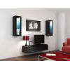 Cama TV-Ständer VIGO 140 30/140/40 schwarz/schwarz glänzend