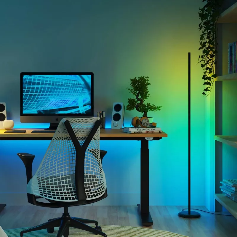 Stehleuchte Nanoleaf N7204K02-1FL 22W RGBW – einstellbare RGB- und abstimmbare weiße Beleuchtung