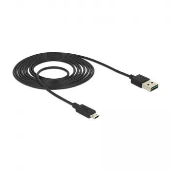 USB-Kabel DeLOCK 83850 USB 2.0 2m USB A auf Micro-USB B Schwarz