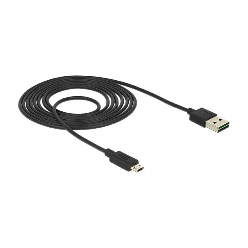 USB-Kabel DeLOCK 83850 USB 2.0 2m USB A auf Micro-USB B Schwarz