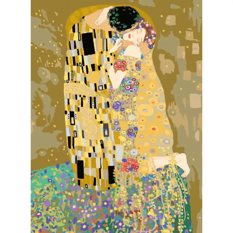 Ravensburger Malen-nach-Zahlen-Set CreArt ART Collection — Der Kuss (Klimt) 23916, Leinwandset