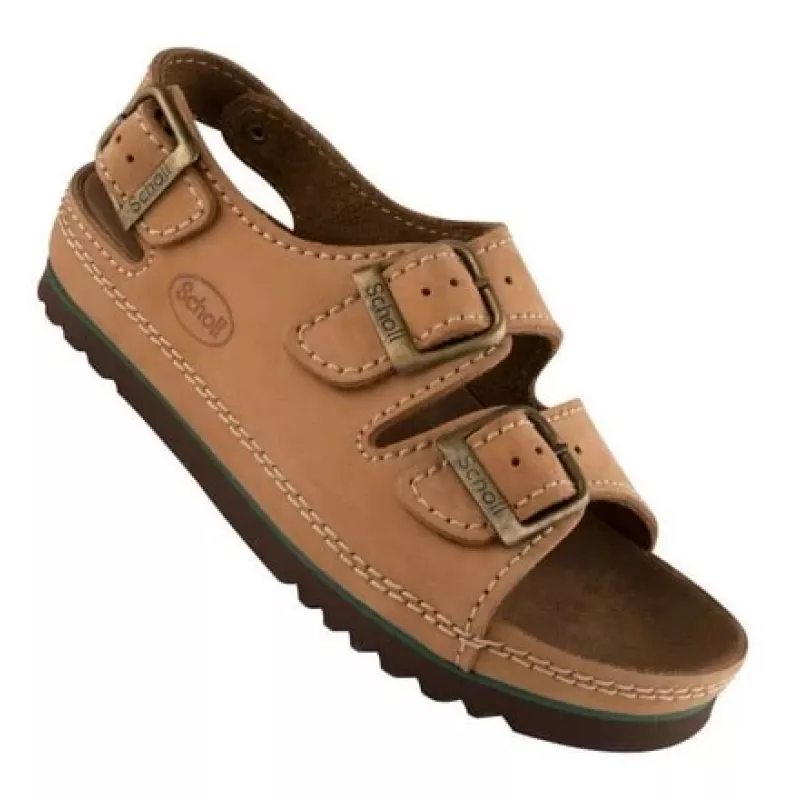 Scholl Air Bag Back Strap Bequeme Sandalen Braun 36