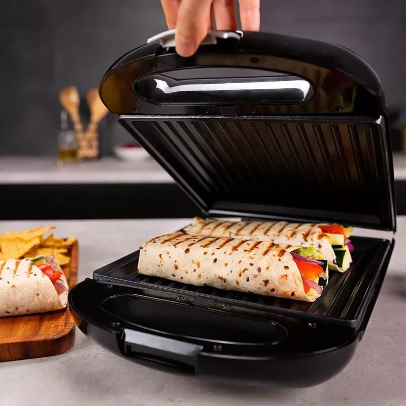 Cecotec Sandwichmaker | Rock'nToast Family 3in1 | 1500 W | Anzahl Platten 3 | Schwarz
