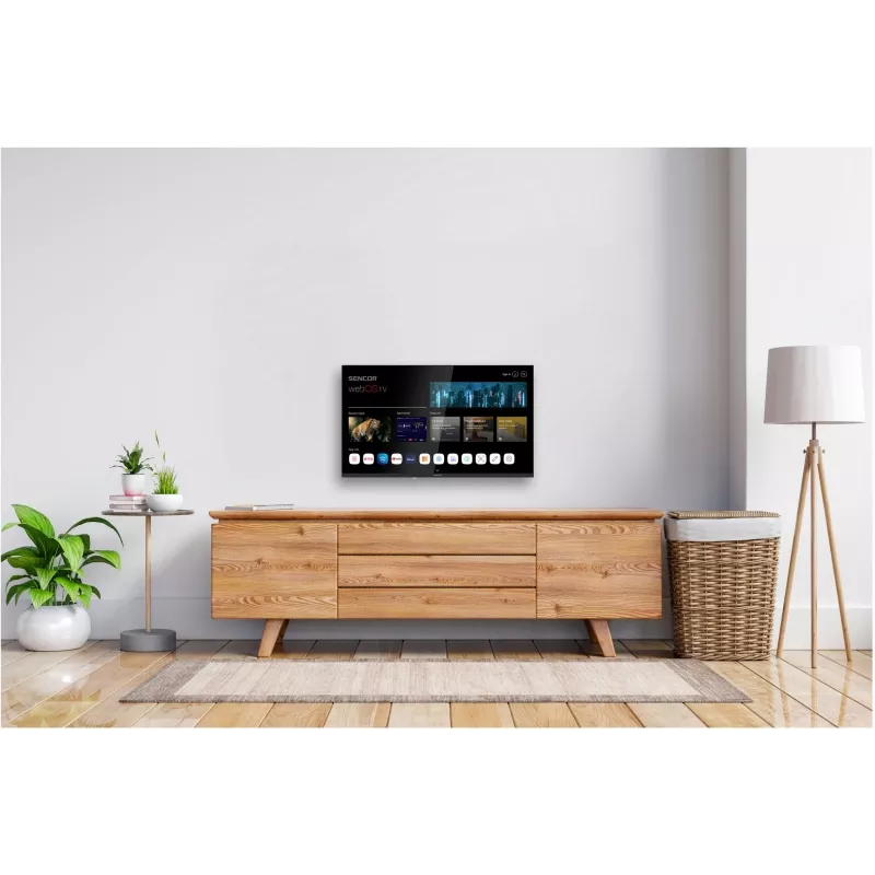 24 Zoll LED Smart Display Fernseher SENCOR SLE 24S830MB — HD-Auflösung, Energieeffizienzklasse E