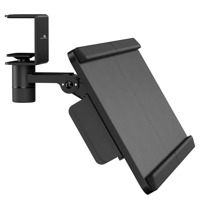 Maclean Unter-Tisch-Tastaturhalterung, max. Belastung 5 kg, horizontal und vertikal verstellbar, schwarz, MC-108 B