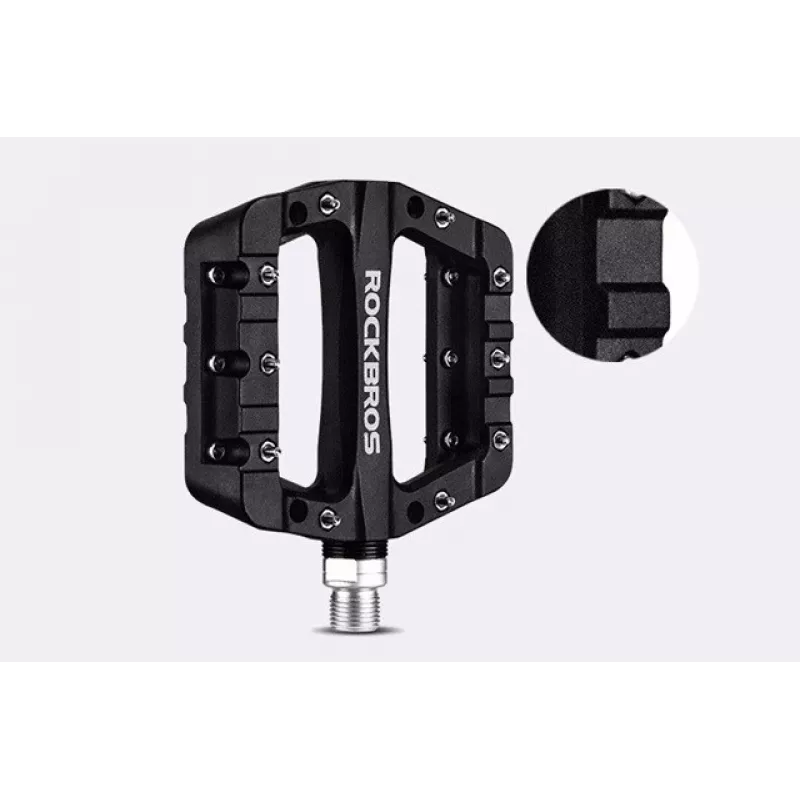 Rockbros 2017-12CBK Nylon Fahrradpedalset - Schwarz