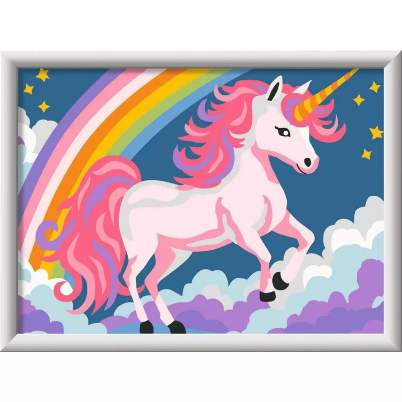 Malen-nach-Zahlen-Set Ravensburger CreArt Rosa Einhorn Malerei