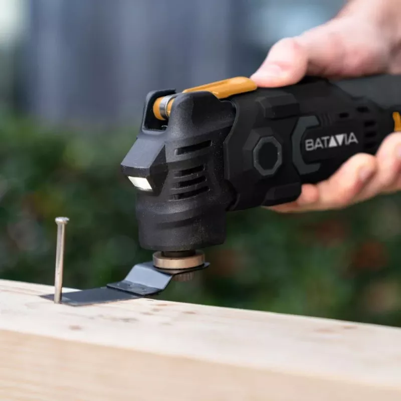 Batavia B.V. | 12V Akku Anti-Vibrations-Multitool - Fixxpack 2.0 Set (inkl. 2,0-Ah-Akku und USB-C-Ladekabel)