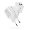 Wandladegerät everActive SC-330Q mit 1x USB-A und 1x USB-C Anschlüssen, 20W, weiß