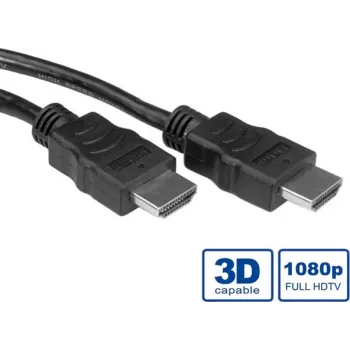 VALUE - Video-/Audio-/Netzwerkkabel - HDMI - HDMI, 19-polig (M) - HDMI, 19-polig (M) - 1 m - Geschirmt - Schwarz (11.99.5731)