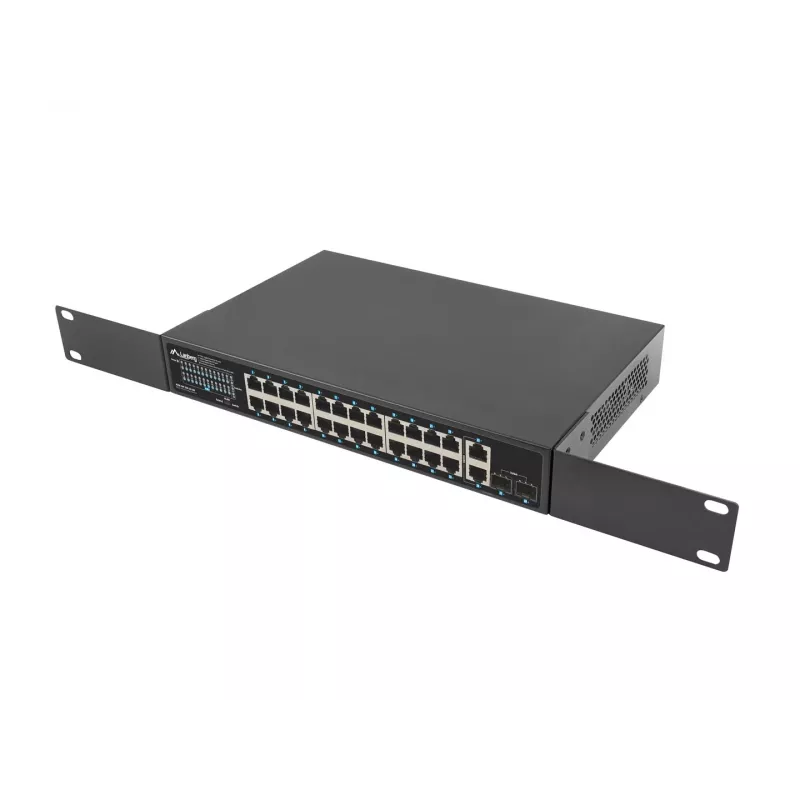 Unmanaged Switch Lanberg RSGE-24P-2GE-2S-250 24 Ports Rack-Montage