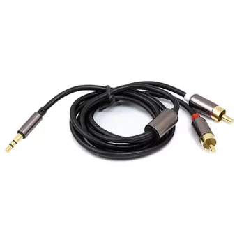 Audio-Kabel 3,5 mm - 2x RCA, 1 m