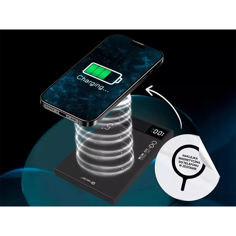 Tracer AirMag1 Lithium Polymer (LiPo) 5000 mAh Wireless Charging Schwarz