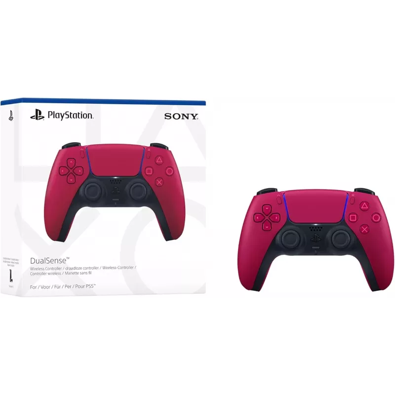 Gamepad Sony DualSense v3 Rot — Bluetooth/USB, USB-C, integrierter Akku, PS5, 160×106×66 mm