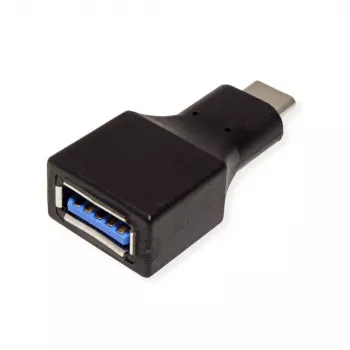 Value 12.99.9030 Kabeladapter USB Typ C USB Typ A Schwarz (12.99.9030)