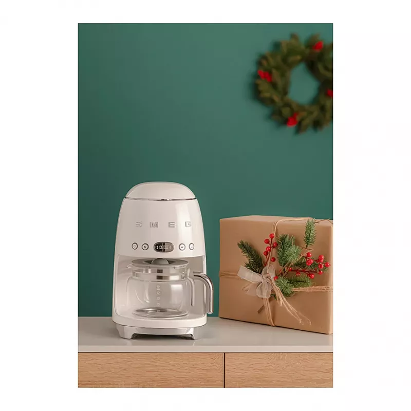 Smeg 50's Style DCF02CREU Kaffeemaschine 1,25 Liter creme