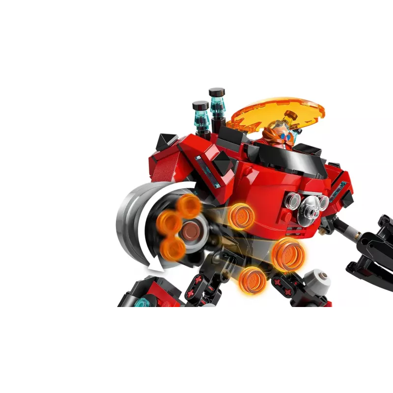 LEGO Konstruktionsspielzeug-Set Sonic the Hedgehog 77005 Knuckles vs Dr Eggman Egg Crusher Mech, 350 Teile, Alter 8+