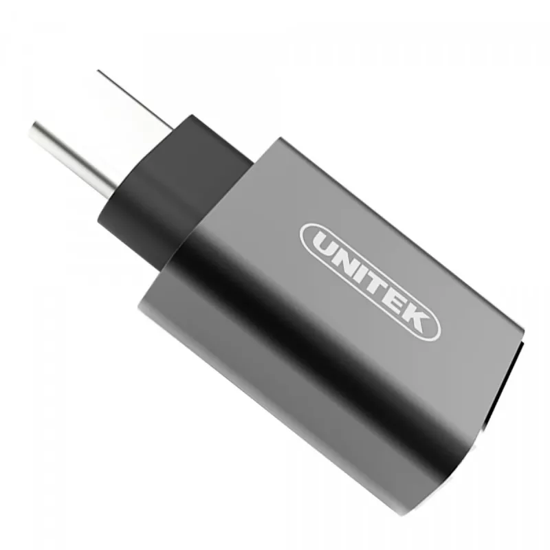 UNITEK Y-A025CGY Kabel-Interface/Gender-Adapter USB Type-C auf USB Type-A, Metall