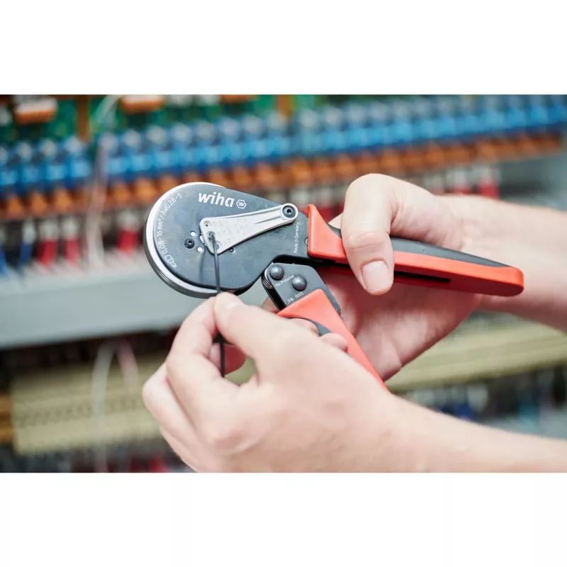 Wiha 41246 Kabelcrimpzange Crimping Tool Schwarz, Rot