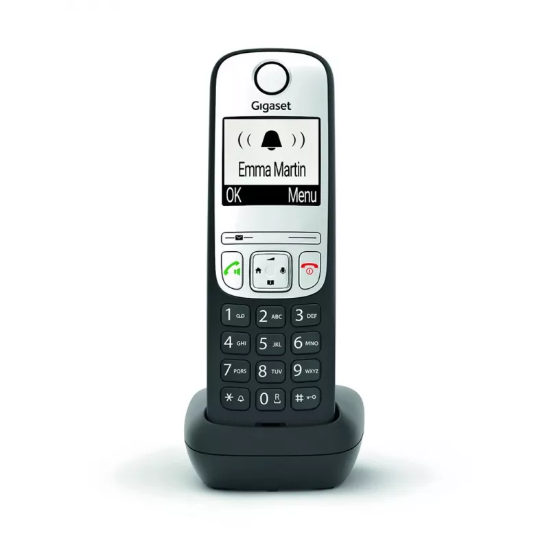Gigaset A690HX Analog/DECT Telefon Anruferkennung Schwarz, Silber