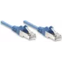 Intellinet Netzwerk-Patchkabel, Cat5e, 15 m, Blau, CCA, SF/UTP, PVC, RJ45, vergoldete Kontakte, verhakungsfrei, Knickschutztülle, lebenslange Garantie