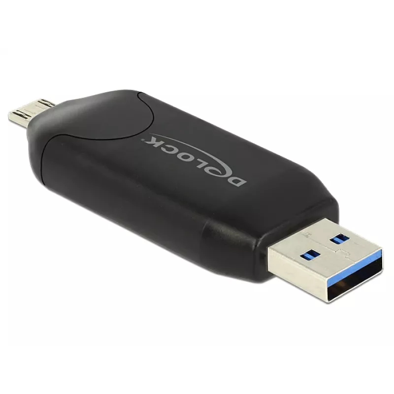 Kartenleser DeLOCK 91734 USB/Micro-USB Schwarz
