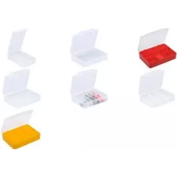 Aufbewahrungs-Organizer-Box allit EuroPlus Basic 18/6 rot transparent schlagfest
