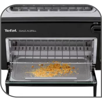 Toaster Tefal TL6008 2 Scheiben 1300 W Aluminium Schwarz