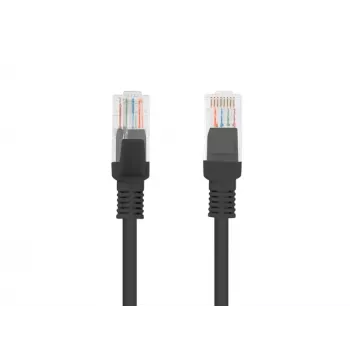 LANBERG Netzwerkkabel RJ-45 Cat5e PCU5-10CC-2000-BK, 20 m, U/UTP, CCA-Leiter, PVC-Mantel, schwarz