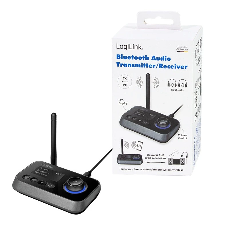 LogiLink BT0062 Bluetooth Audio Transmitter/receiver BT 5.0 10 M Reichweite