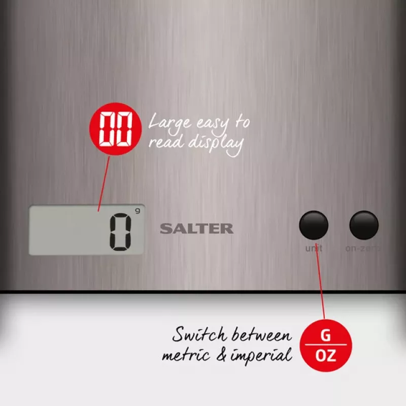 Küchenwaage Salter 1087 SSDRCEU16 Pro Silber