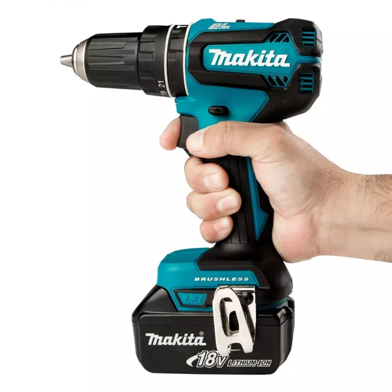 Makita DHP485Z Bohrmaschine Schlüssellos 1,1 kg Schwarz, Blau