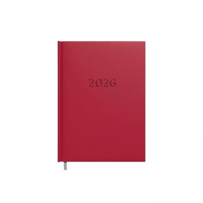 Planungstagebuch-Kalender 2026 A5 Burgunderrot