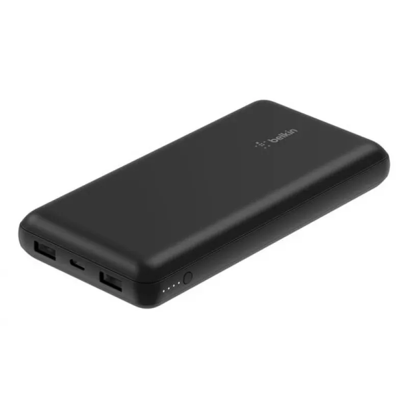Belkin BoostCharge - Powerbank + AC-Netzteil - 20000 mAh - PD - 3 Ausgangsanschlüsse (24 Pin USB-C, 2 x USB)