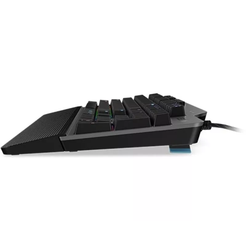Mechanische Gaming-Tastatur Lenovo Legion K500 – Full-Size 104 Tasten USB, QWERTY US English, RGB-Hintergrundbeleuchtung, grau/schwarz
